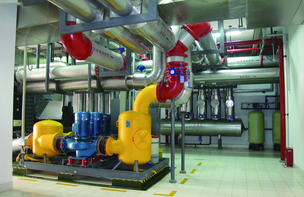 蕪湖時代金融中心空調機房管道、支架安裝